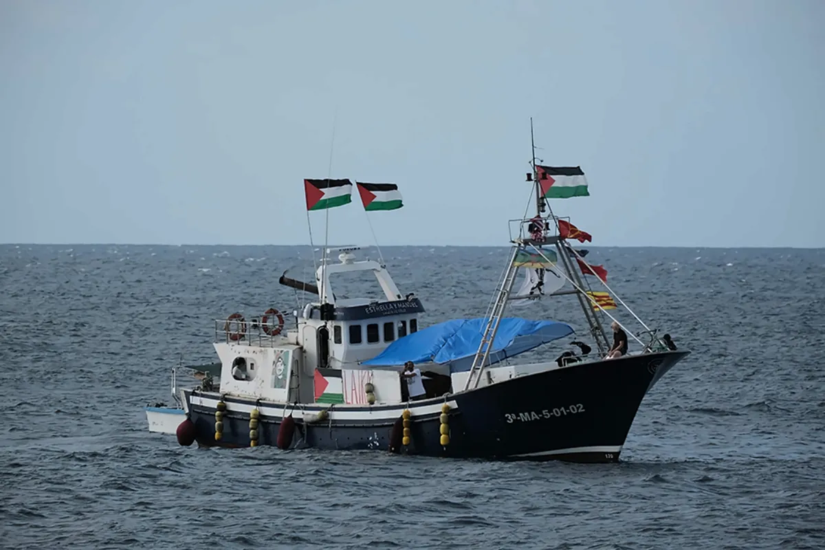 Kapal dari Armada Global Sumud menuju Gaza